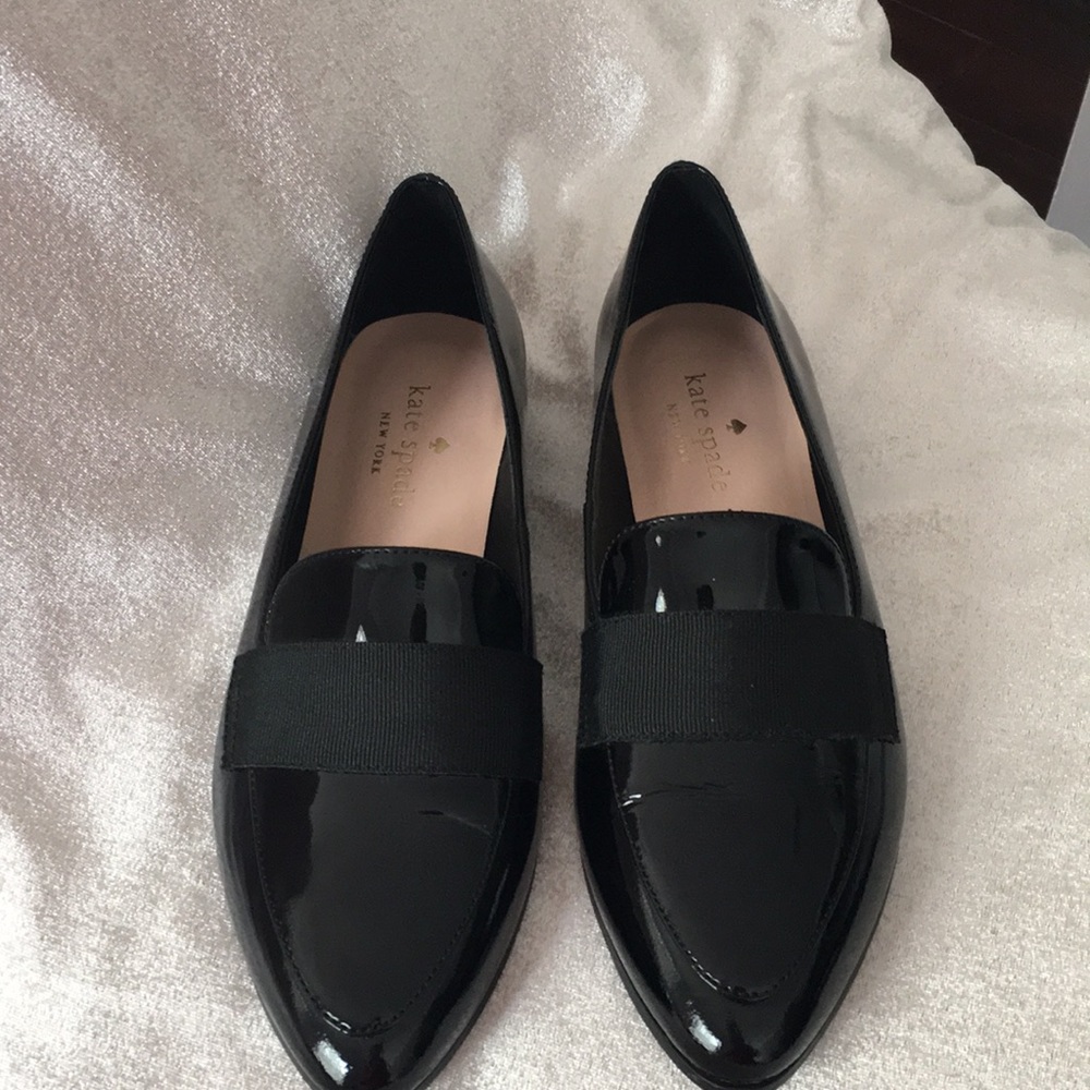 Kate Spade Black Patent Loafers - Size 5M